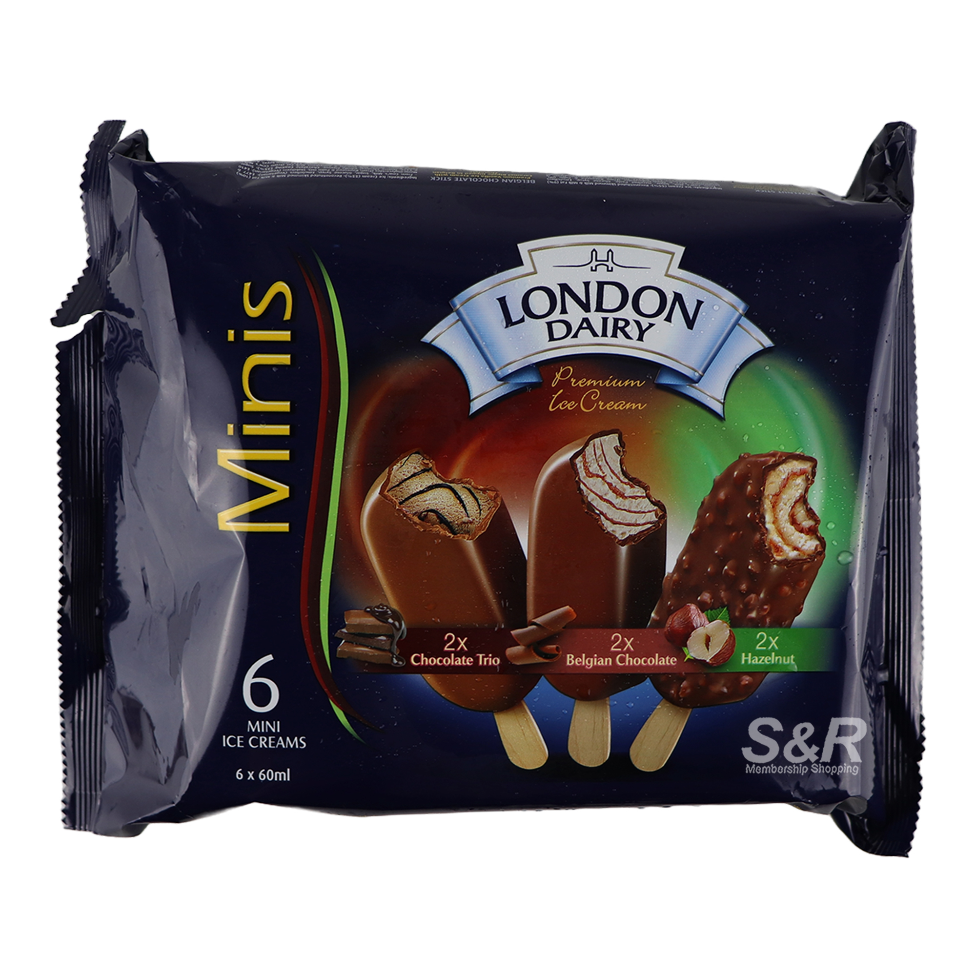 London Dairy Premium Ice Cream Minis 6 Ice Creams